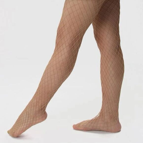 🆕Tan High Waisted Fishnet Tights Stockings - Picture 3 of 6